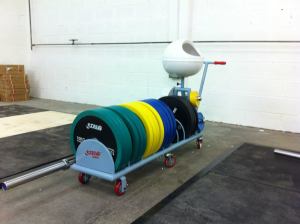 A fraction of our tonne of bumper plates